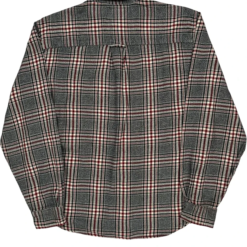 Woolrich Checked Flannel Shirt - Medium Gray Cotton - Image 6