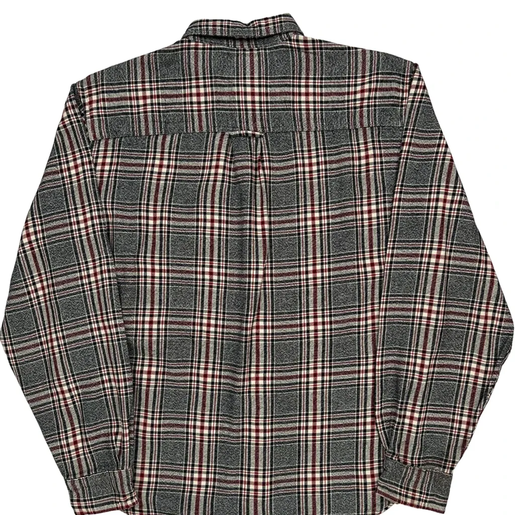 Woolrich Checked Flannel Shirt - Medium Gray Cotton - Image 7