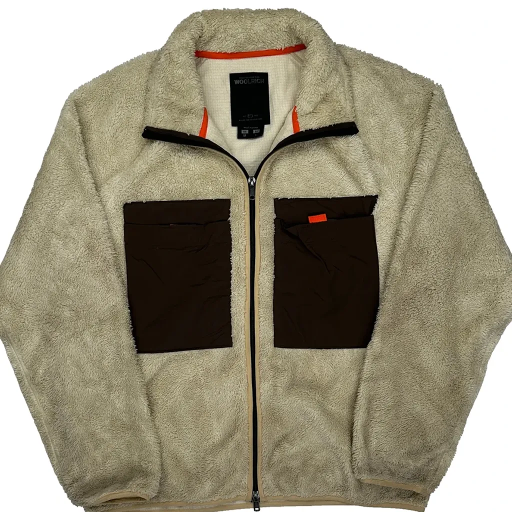 Woolrich Fleece Jacket - Medium Beige Polyester - Image 4