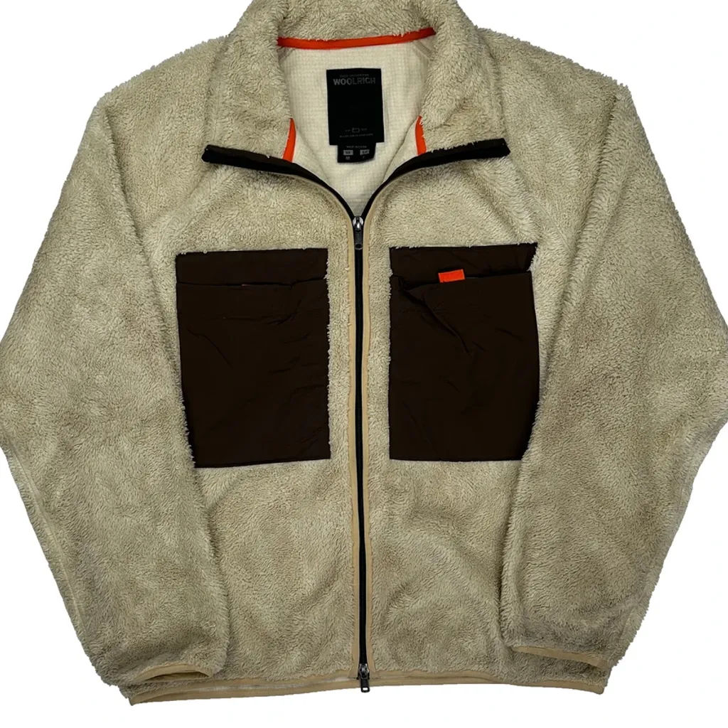 Woolrich Fleece Jacket - Medium Beige Polyester - Image 5