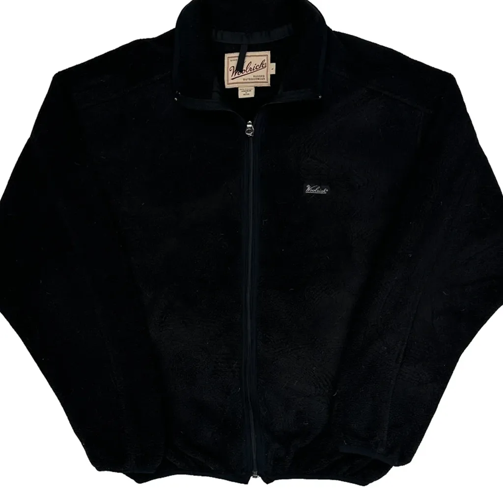 Woolrich Fleece Jacket - Large Black Polyester - Image 4