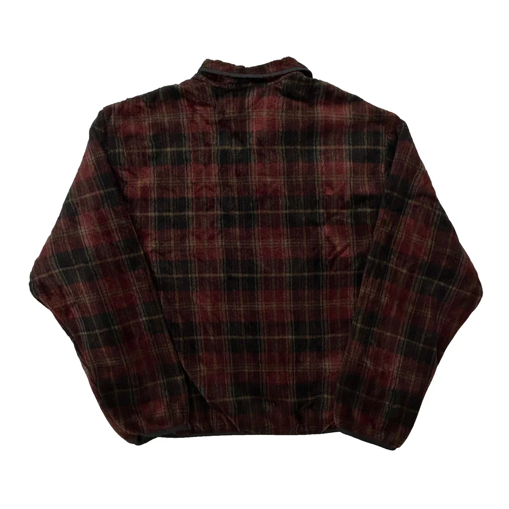 Woolrich Checked Fleece - No Size Burgundy Wool - Image 2