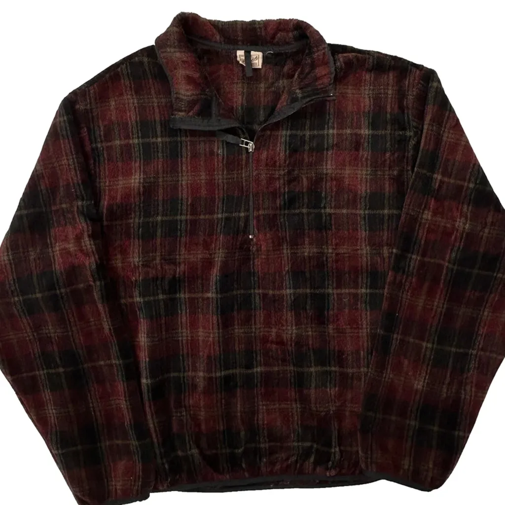 Woolrich Checked Fleece - No Size Burgundy Wool - Image 5