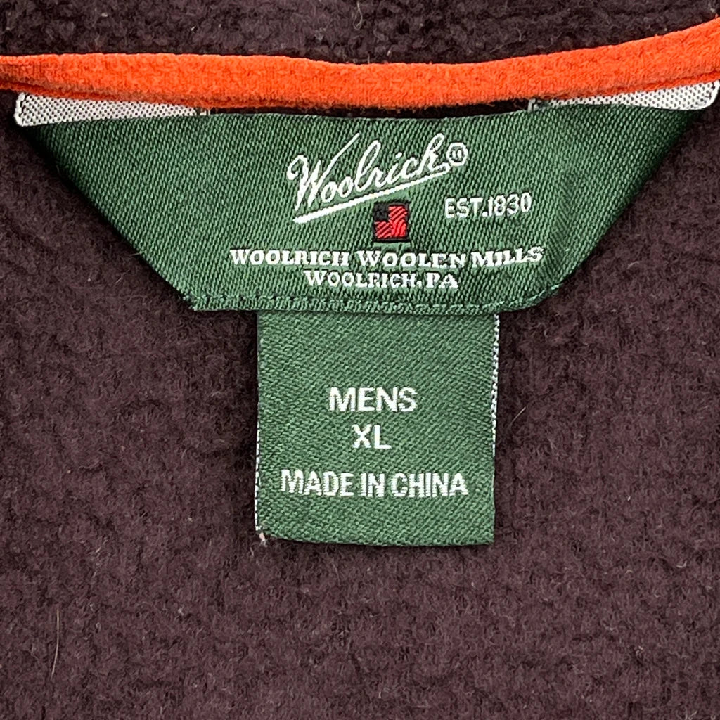 Woolrich Fleece - XL Burgundy Polyester - Image 3
