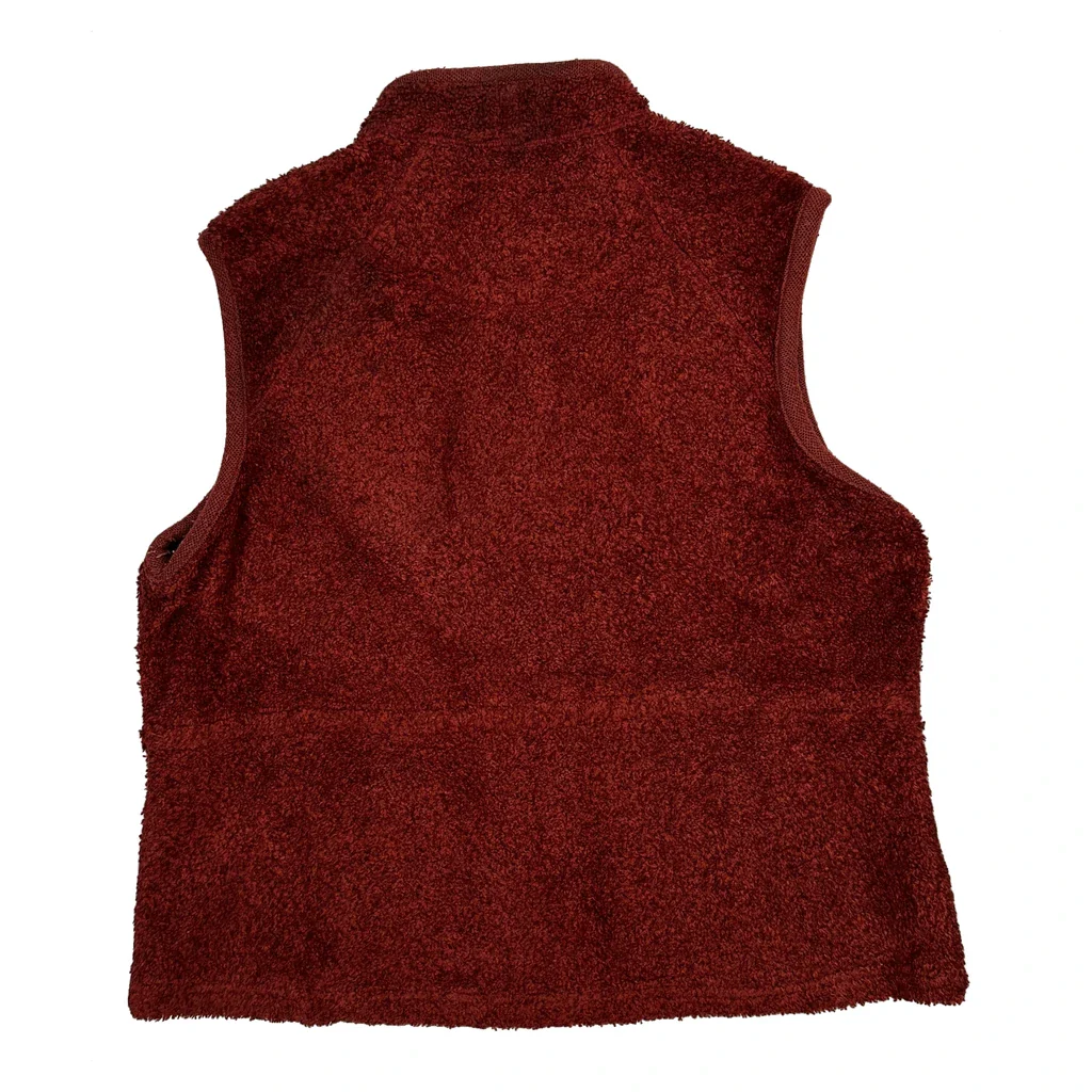Woolrich Fleece Vest - Large Red Wool - Image 2