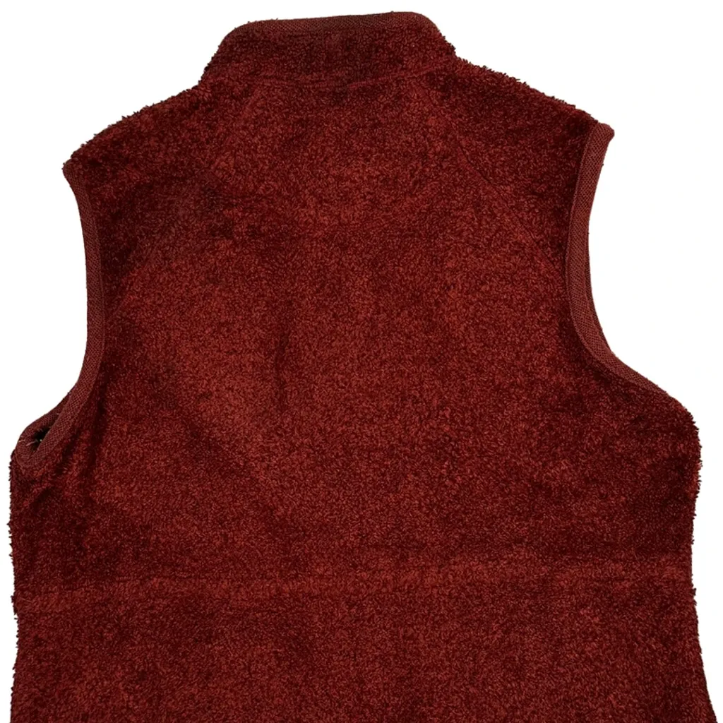 Woolrich Fleece Vest - Large Red Wool - Image 6