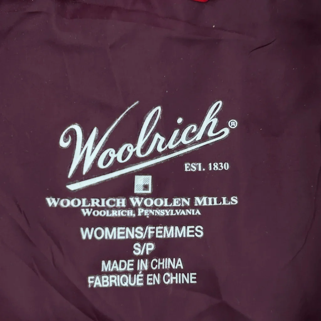 Woolrich Gilet - Small Burgundy Polyester - Image 3