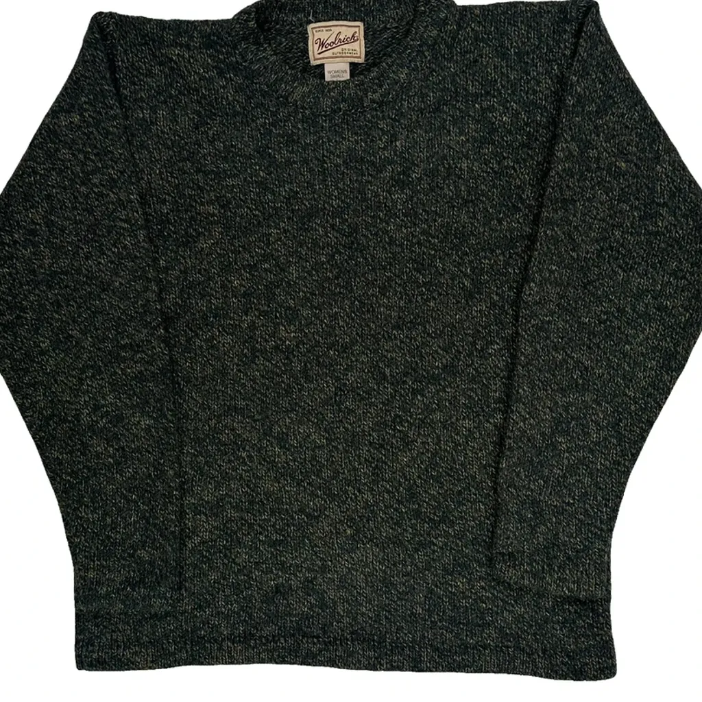 Woolrich Jumper - Small Green Wool - Image 5