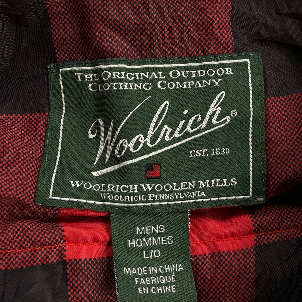 Woolrich Checked Parka - Large Navy Polyester - Image 3