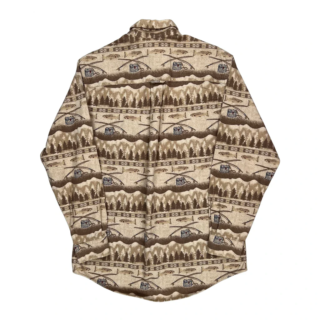 Woolrich Graphic Patterned Shirt - Medium Brown Cotton - Image 2