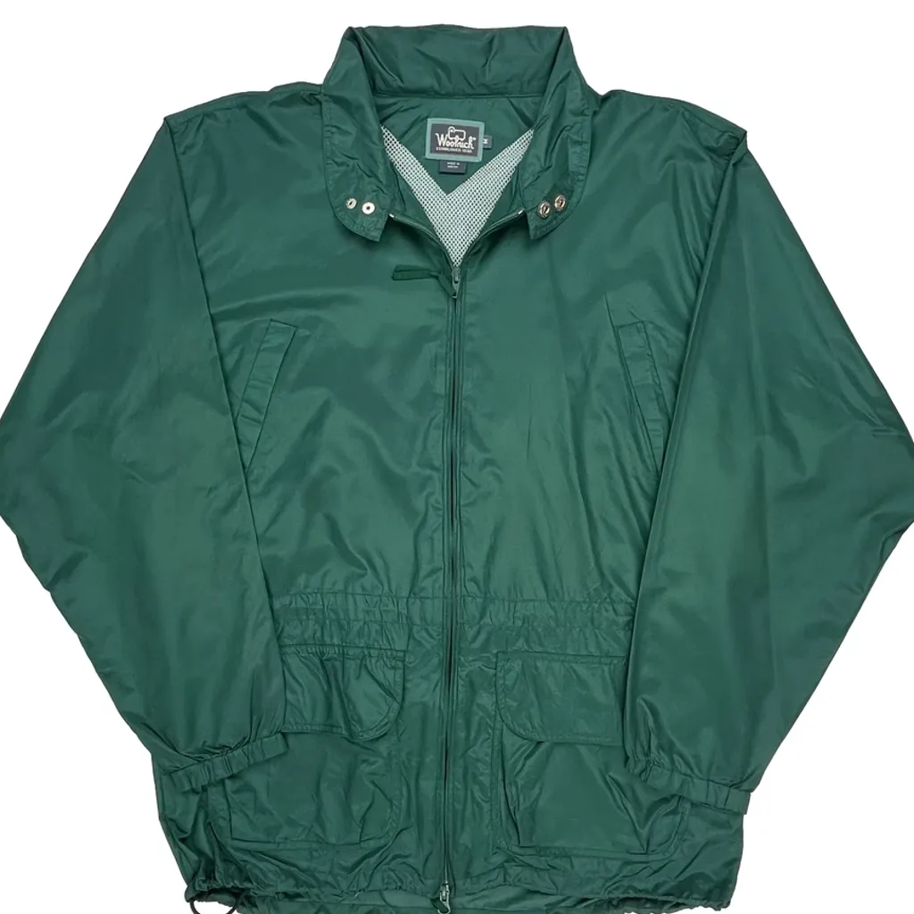 Woolrich Windbreaker - XL Green Polyester - Image 4