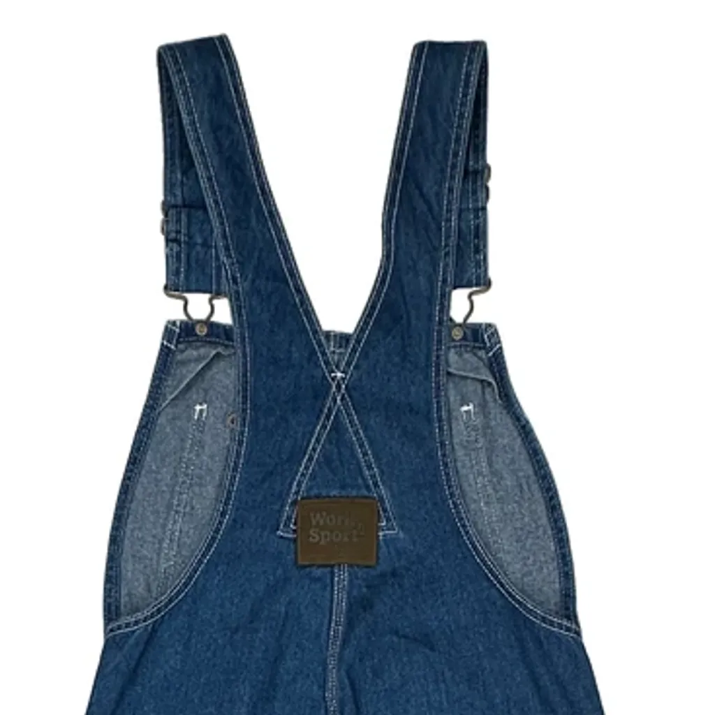 Work N Sport Dungarees - 32″ Waist Blue Denim - Image 7