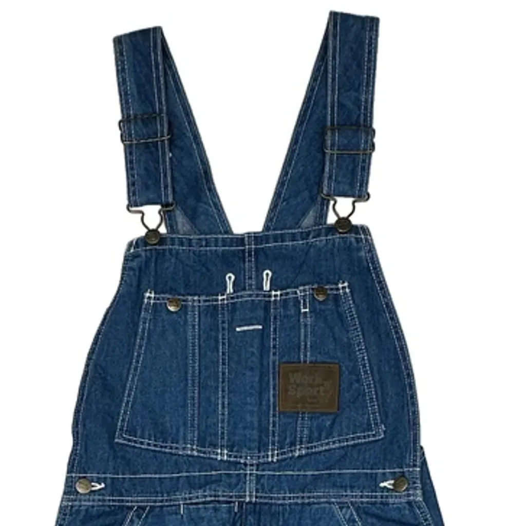 Work N Sport Dungarees - 32″ Waist Blue Denim - Image 8