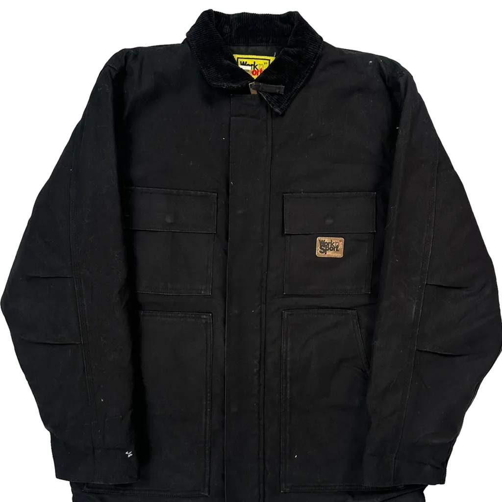 Workn'Sport Jacket - Medium Black Cotton - Image 4