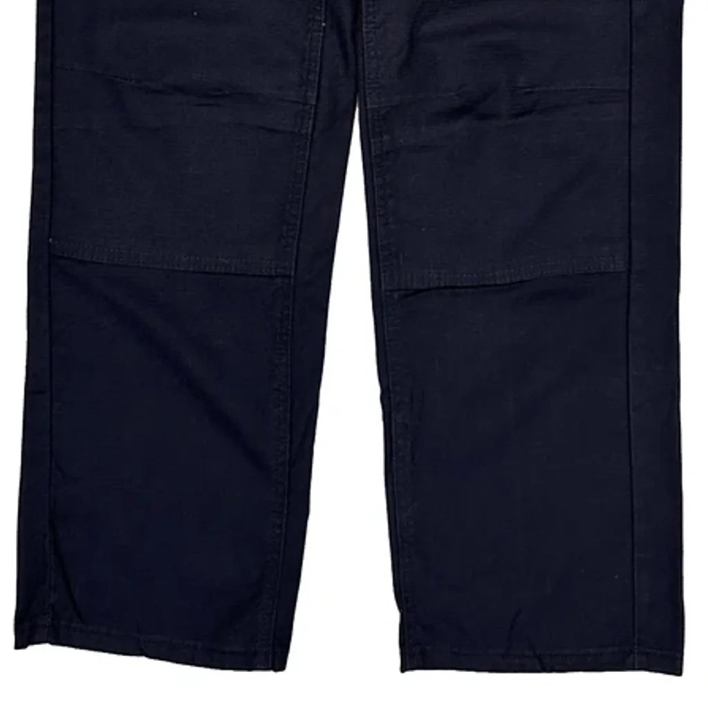 Workwear Cargo Trousers - 28W 32L Navy Cotton Blend - Image 10