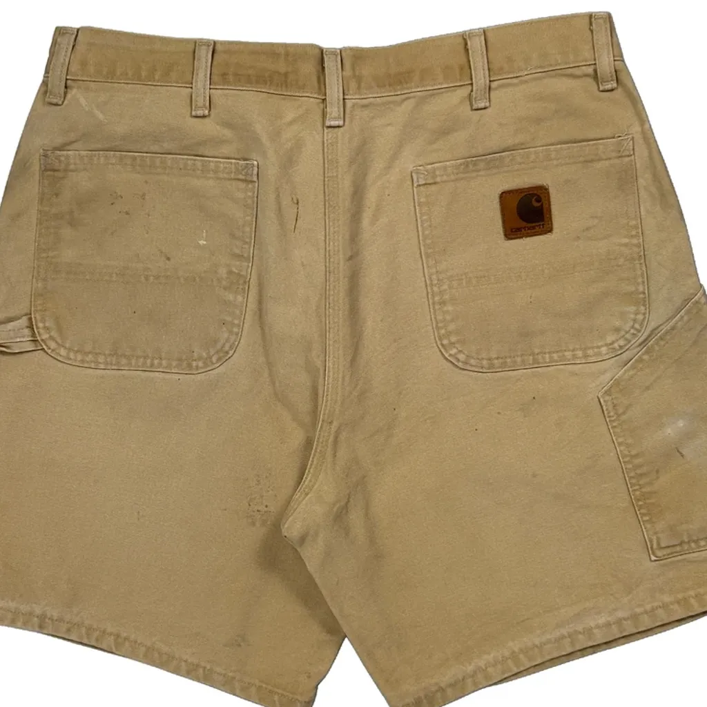 Workwear Carhartt Carpenter Shorts - 35W 8L Beige Cotton - Image 6