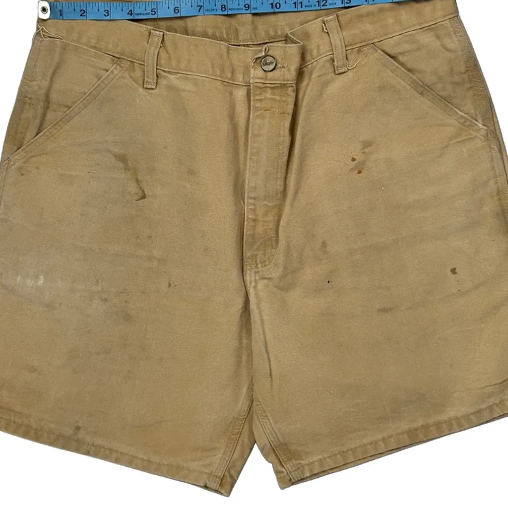 Workwear Carhartt Carpenter Shorts - 35W 8L Beige Cotton - Image 8