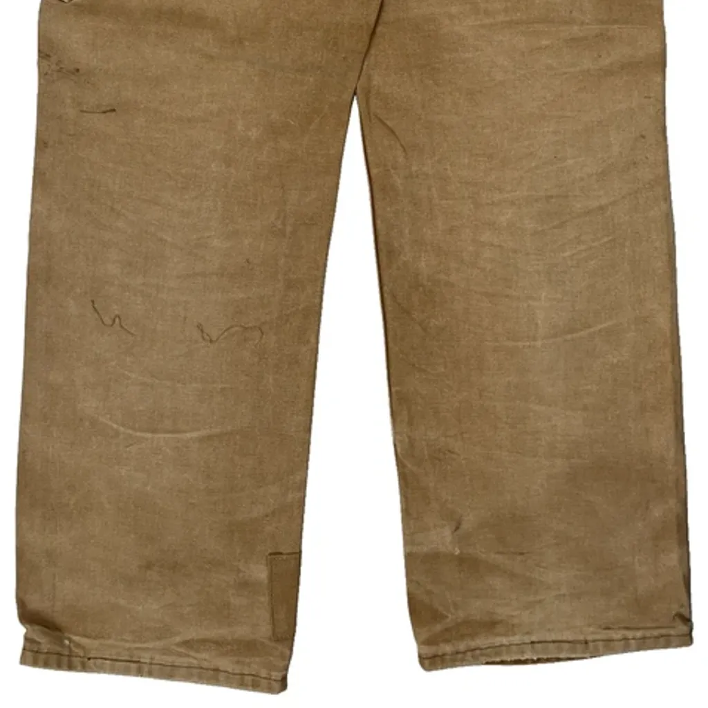 Workwear Carhartt Double Knee Carpenter Trousers - 32W 31L Brown Cotton - Image 6