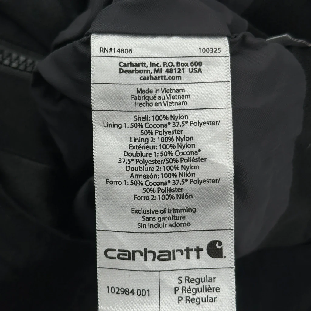 Workwear Carhartt Dungarees - Small Black Nylon - Image 3