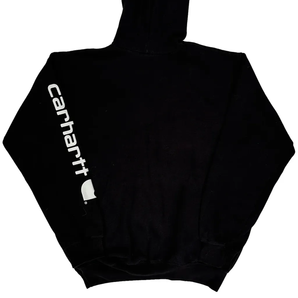 Workwear Carhartt Hoodie - Medium Black Cotton Blend - Image 6