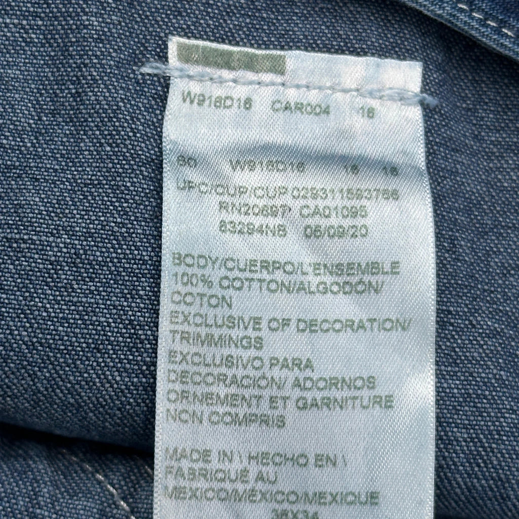 Workwear Dickies Cargo Dungarees - 38W 30L Blue Cotton - Image 3