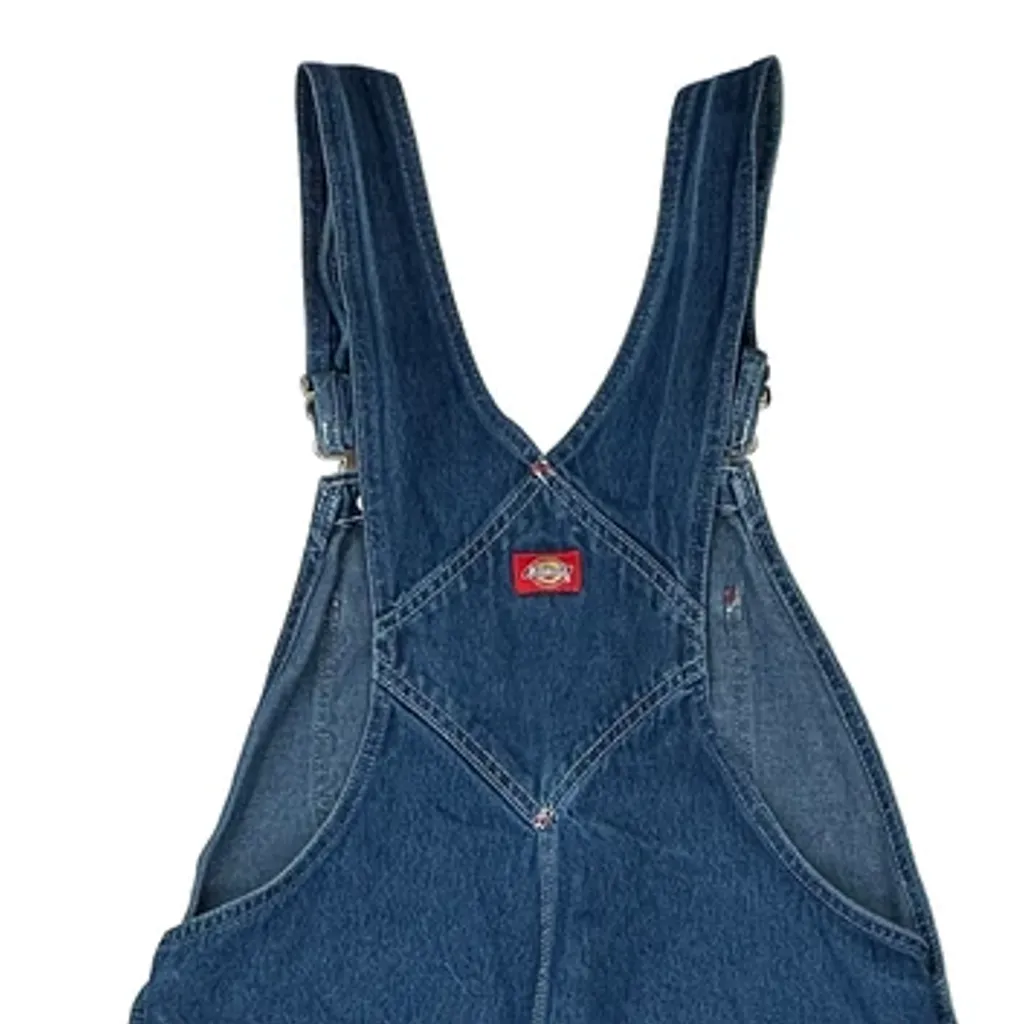 Workwear Dickies Cargo Dungarees - 38W 30L Blue Cotton - Image 6