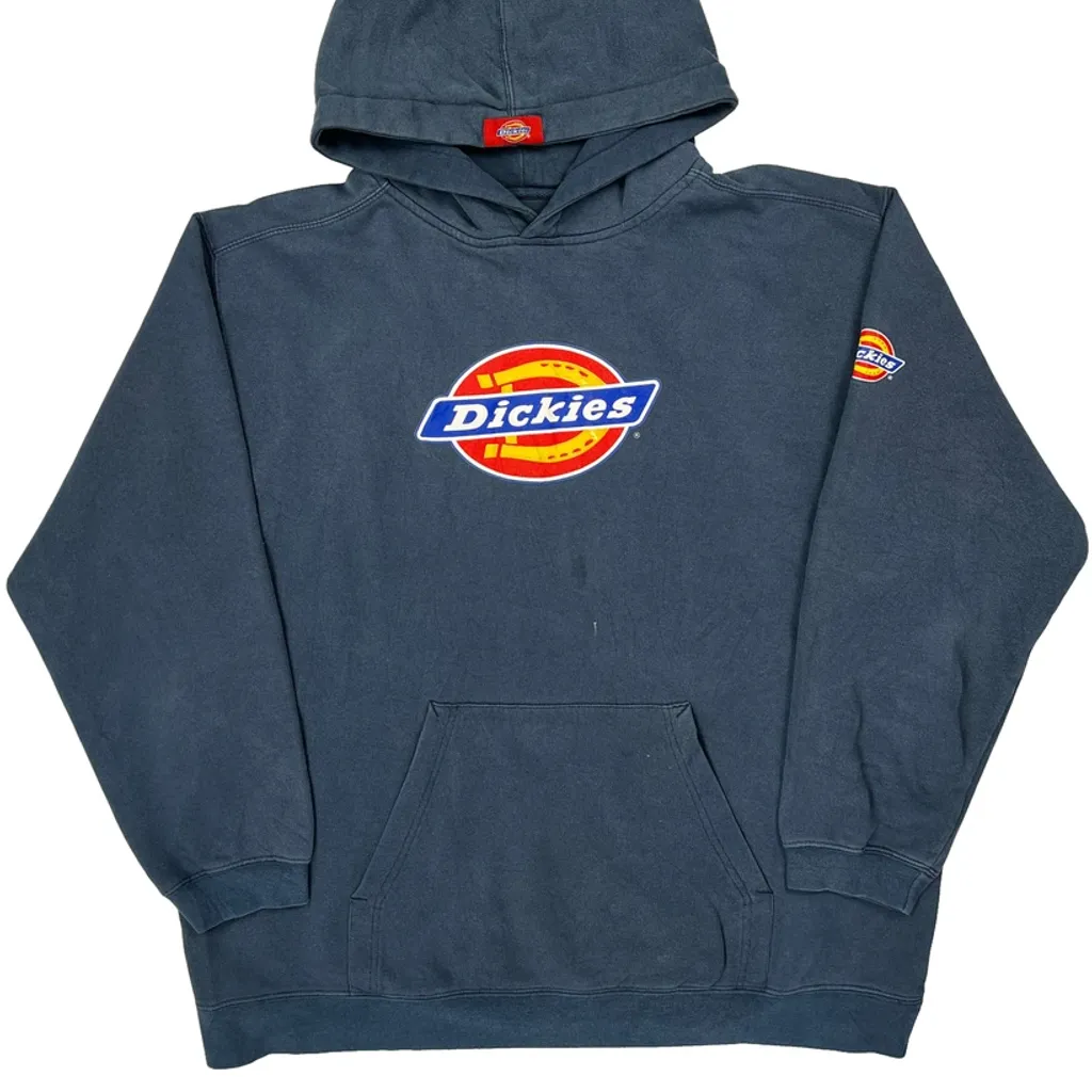 Workwear Dickies Hoodie - Large Blue Cotton - Image 6