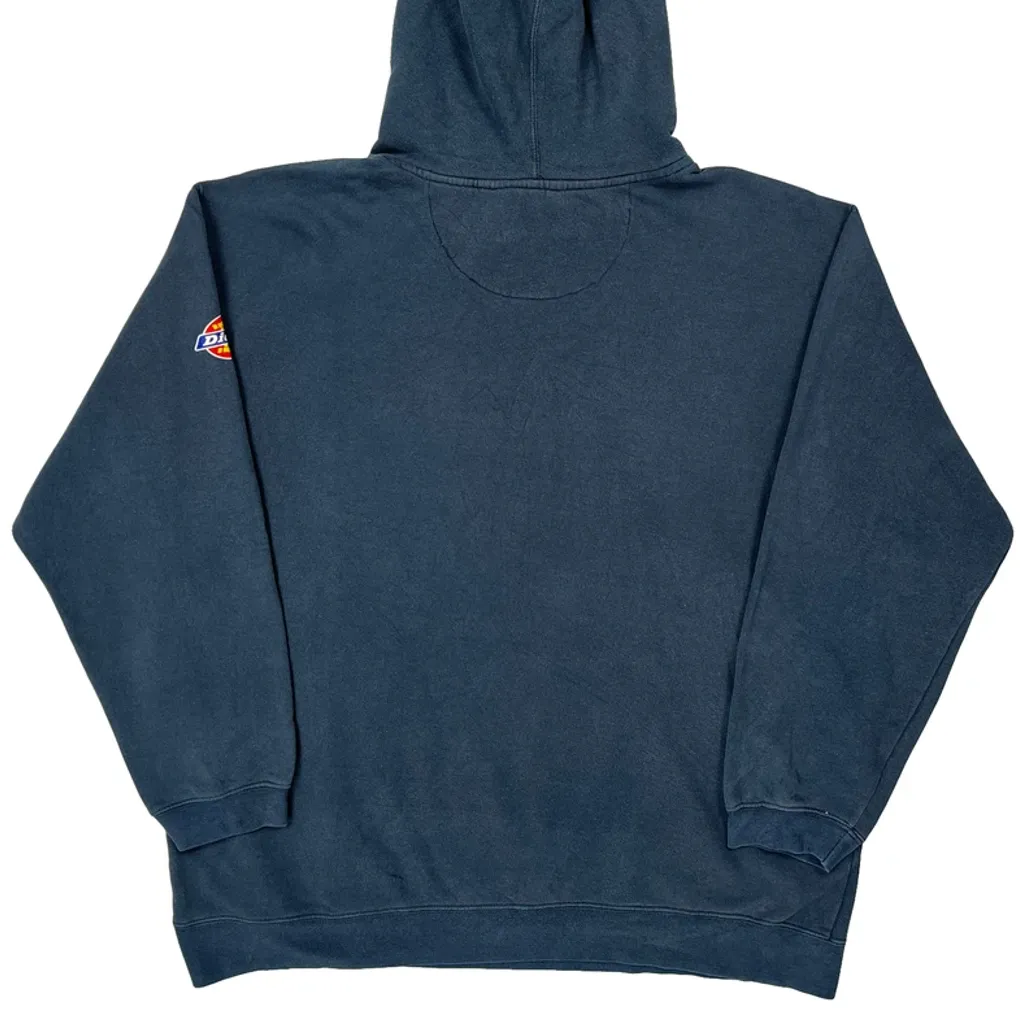 Workwear Dickies Hoodie - Large Blue Cotton - Image 8