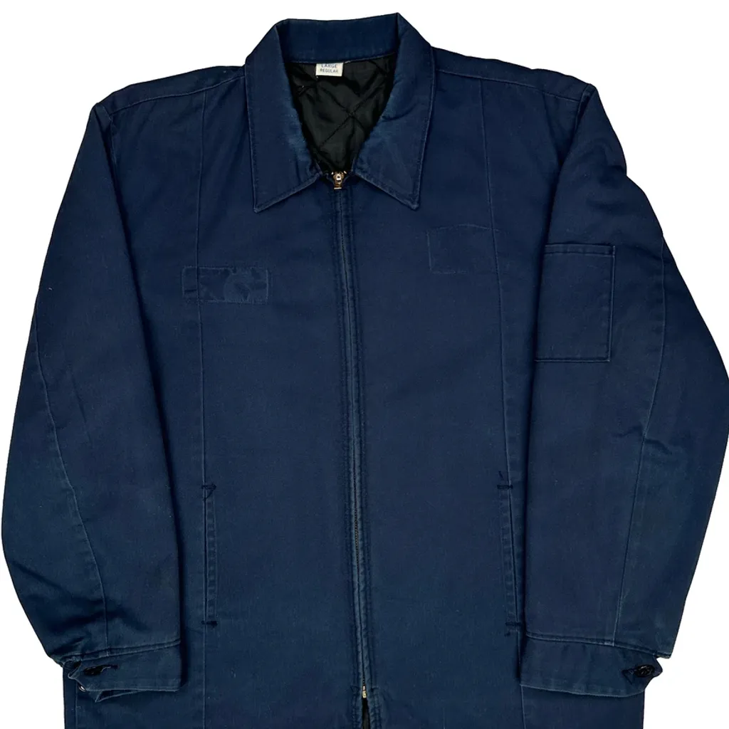Workwear Work Jacket - Large Blue Polyester - Image 4