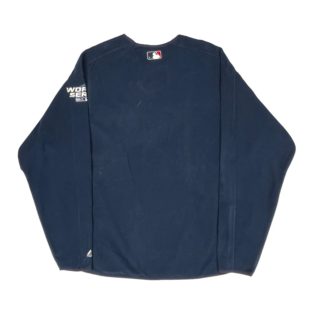 World Series 2004 Majestic Mlb Fleece - XL Navy Polyester - Image 2