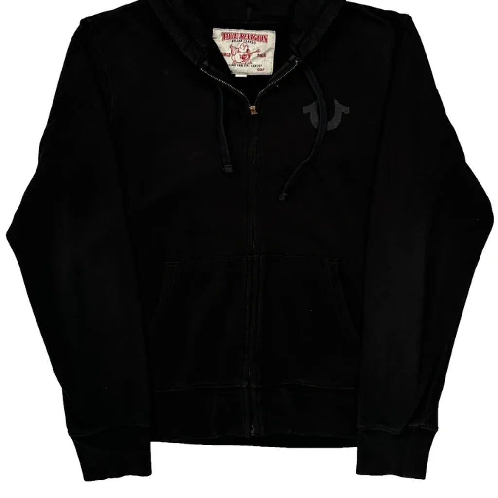 World Tour True Religion Graphic Hoodie - Large Black Cotton - Image 5