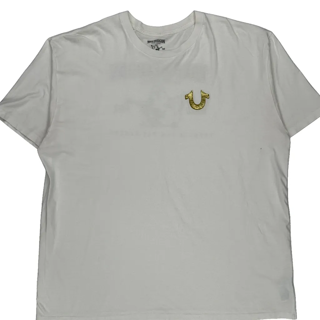 World Tour True Religion Graphic T-Shirt - 3XL White Cotton - Image 4