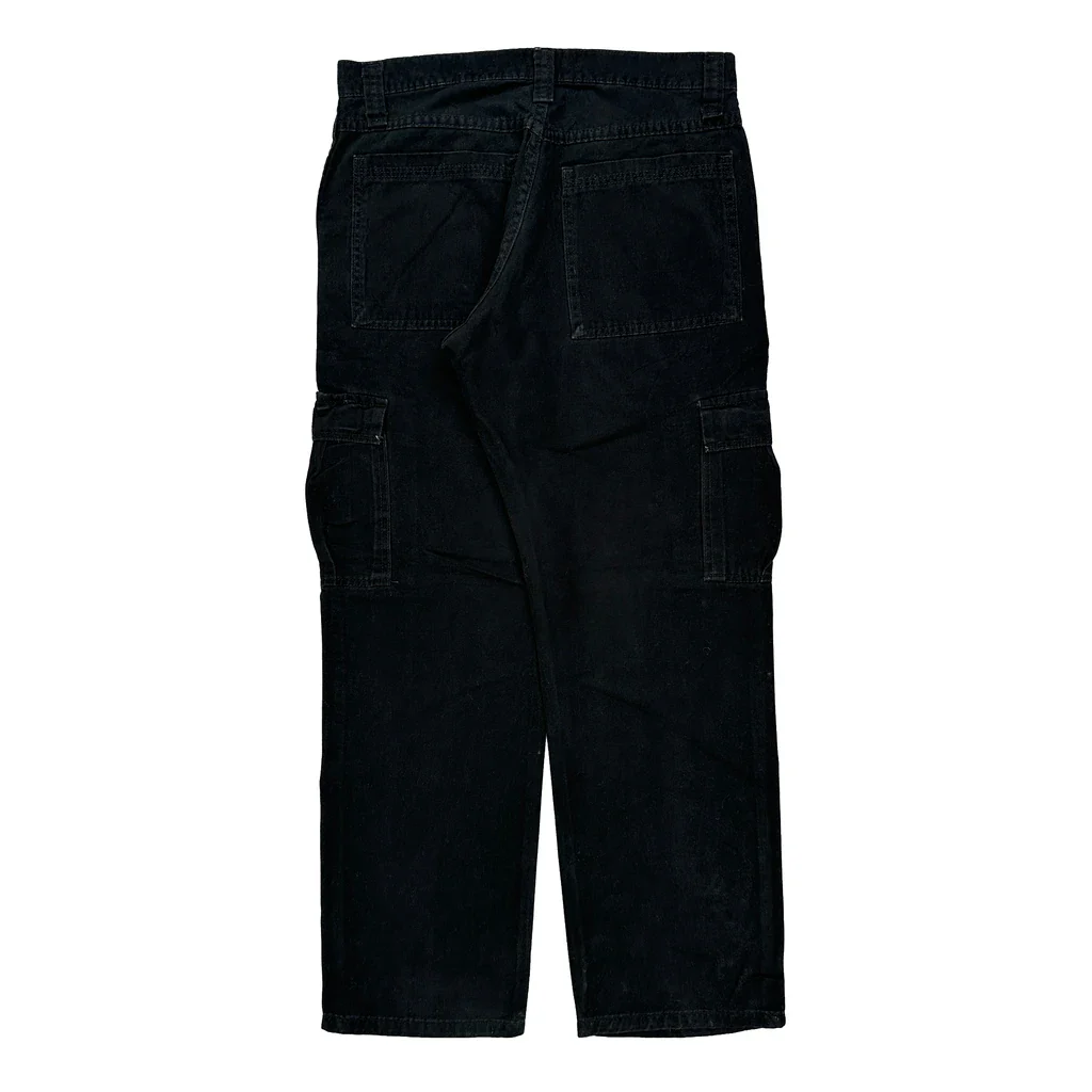 Wrangler Cargo Pants - 32W 30L Black Cotton