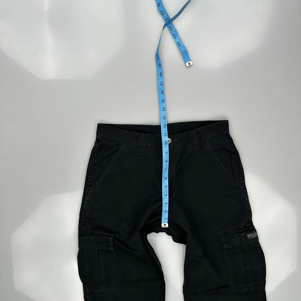 Wrangler Cargo Pants - 32W 30L Black Cotton - Image 4