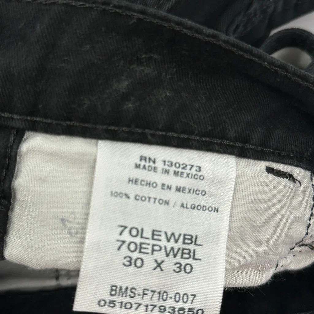 Wrangler Cargo Pants - 32W 30L Black Cotton - Image 6