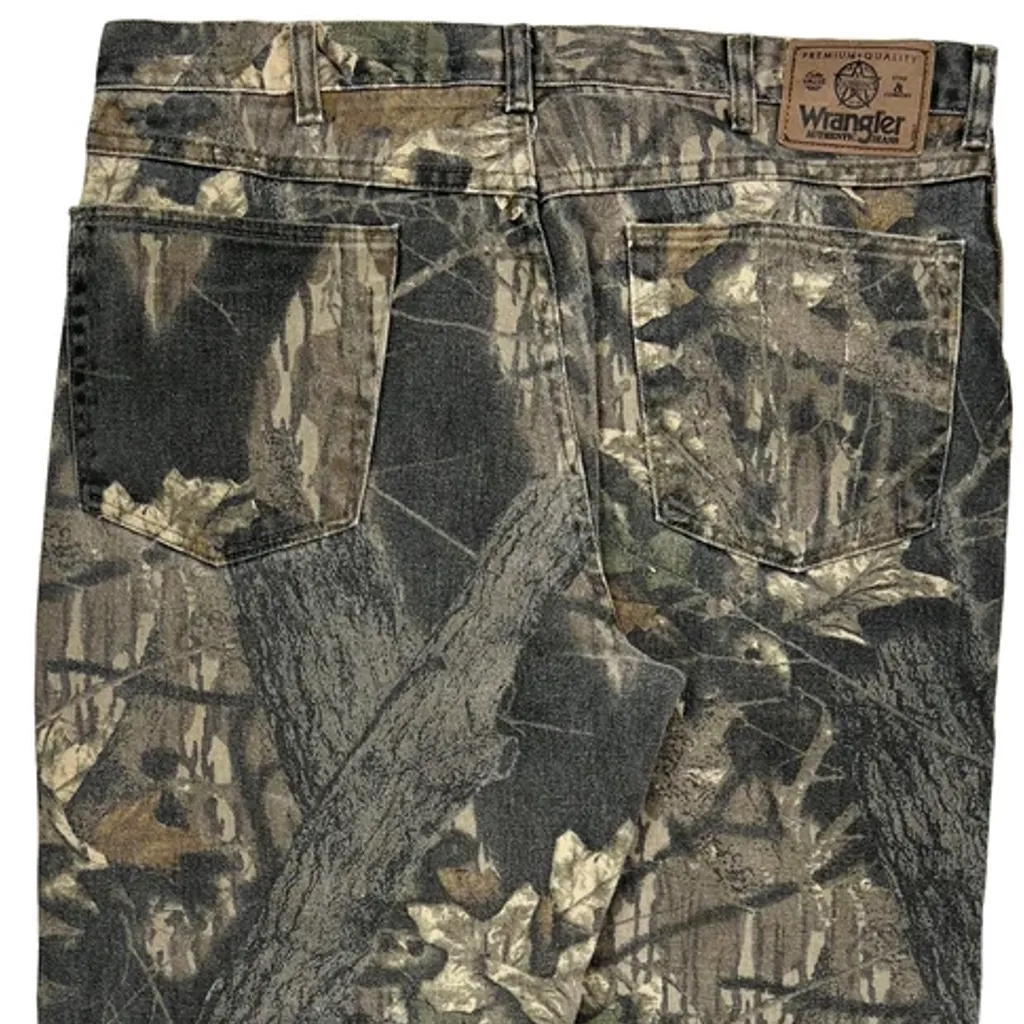 Wrangler Camo Cargo Pants - 36W 30L Camo Cotton - Image 7