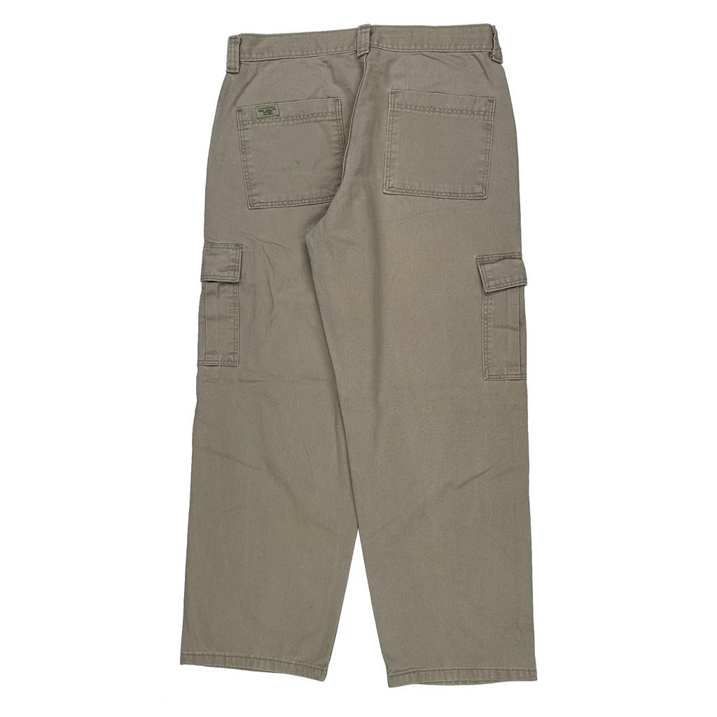 Wrangler Cargo Pants - 33W 29L Khaki Cotton