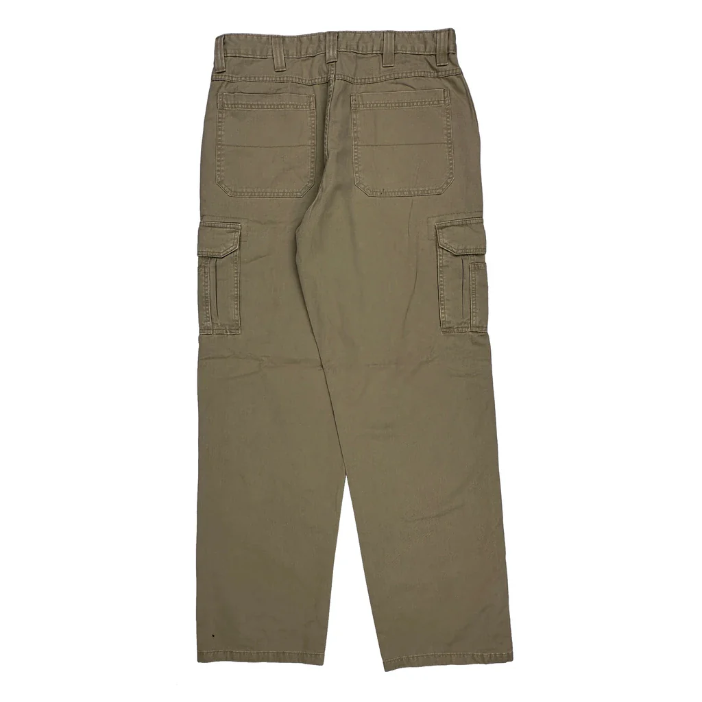 Wrangler Cargo Pants - 33W 34L Khaki Cotton