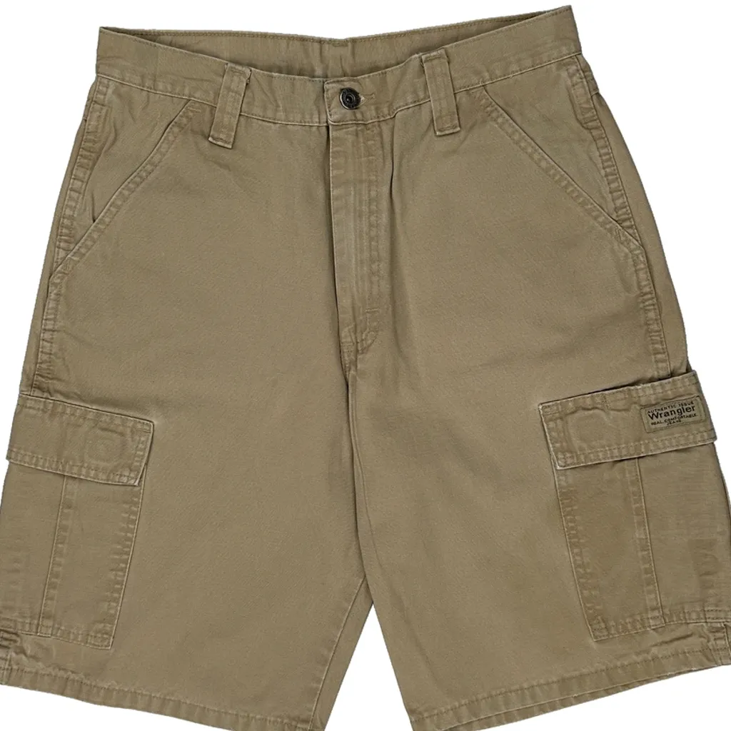 Wrangler Cargo Shorts - 30W 10L Beige Cotton - Image 11