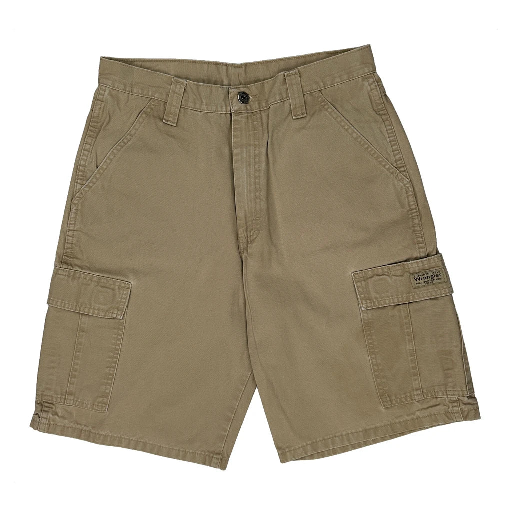 Wrangler Cargo Shorts - 30W 10L Beige Cotton - Image 2
