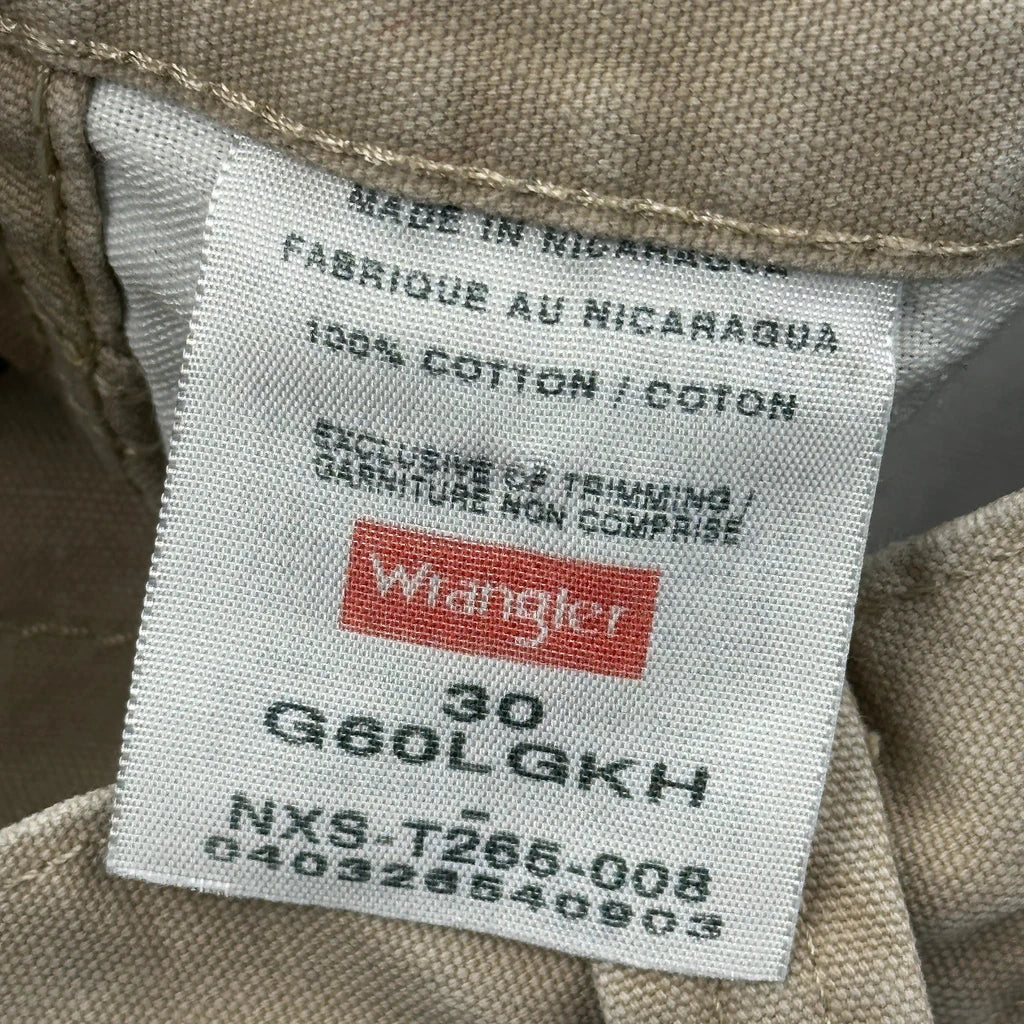 Wrangler Cargo Shorts - 30W 10L Beige Cotton - Image 6