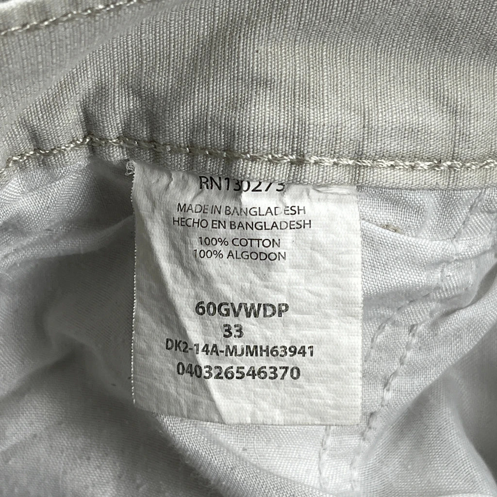 Wrangler Cargo Shorts - 32W 11L Beige Cotton - Image 6