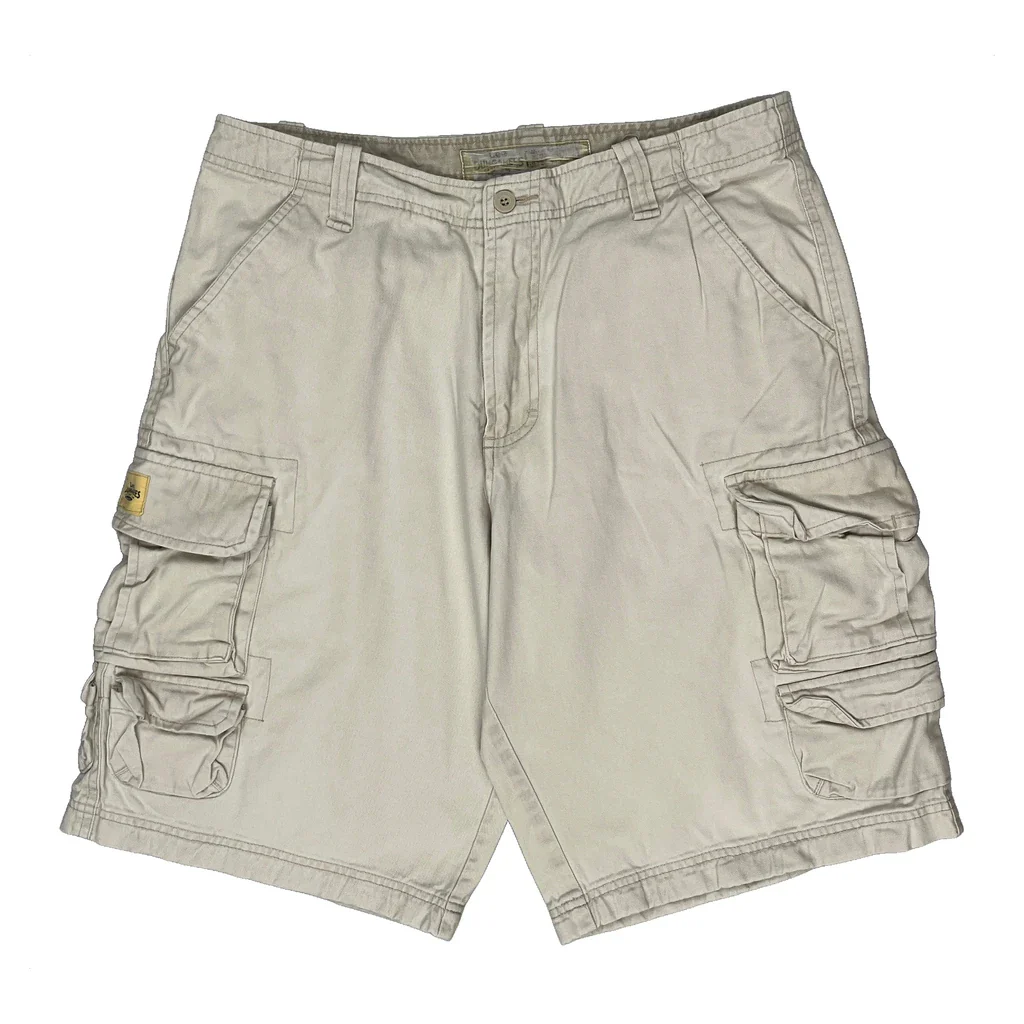 Wrangler Cargo Shorts - 33W 10L Beige Cotton - Image 2