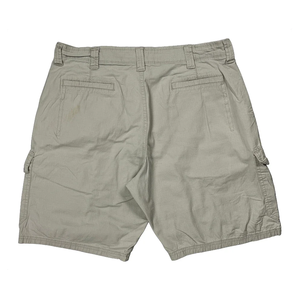 Wrangler Cargo Shorts - 33W 9L Beige Cotton
