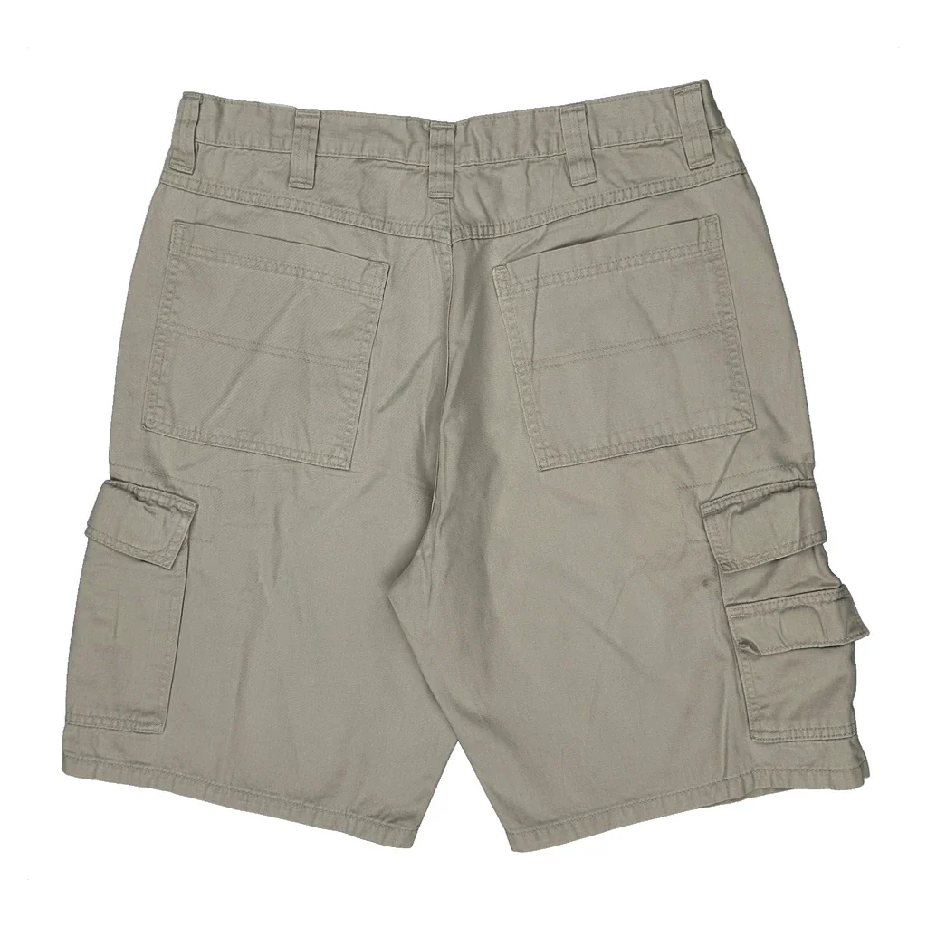 Wrangler Cargo Shorts - 34W 9L Beige Cotton