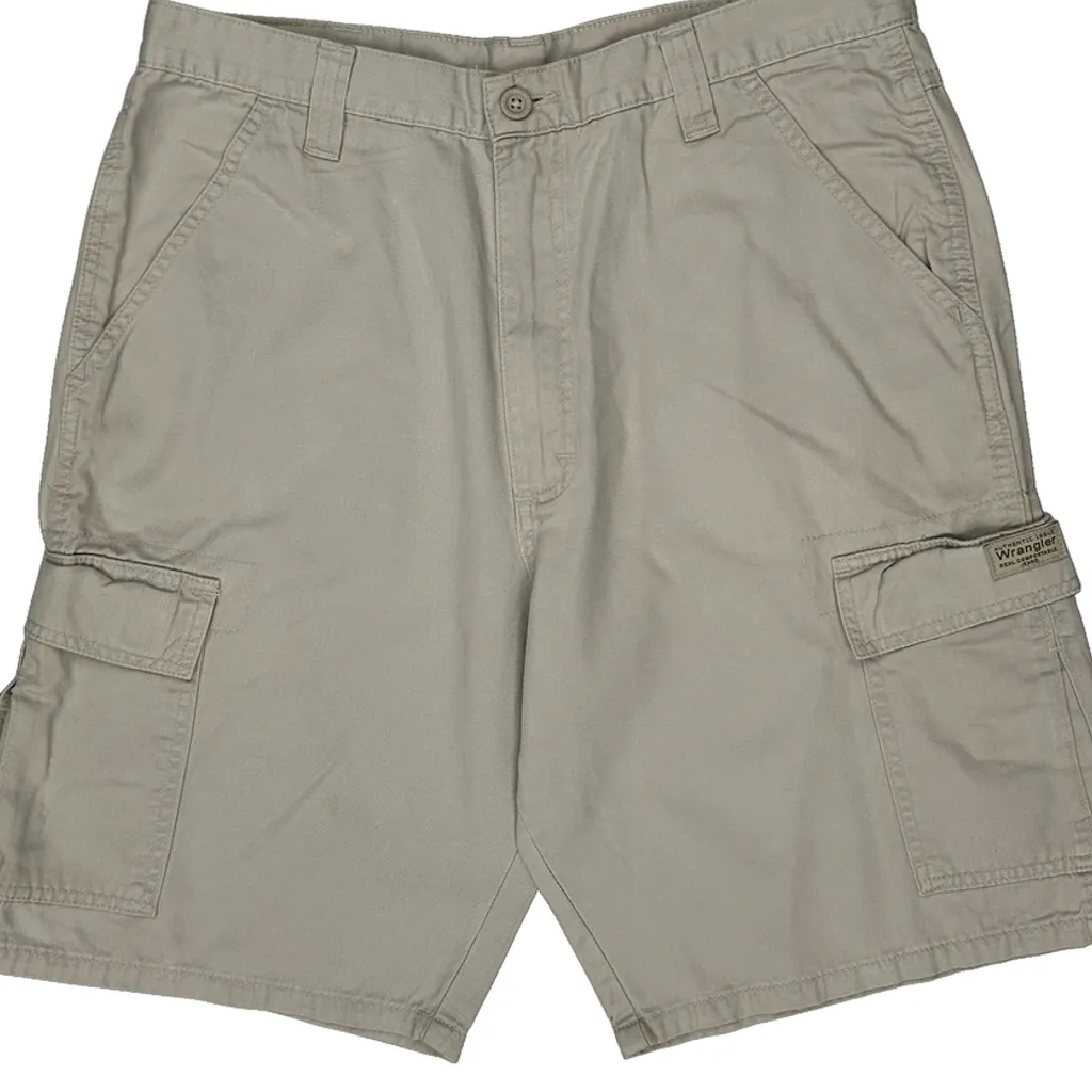 Wrangler Cargo Shorts - 34W 9L Beige Cotton - Image 10