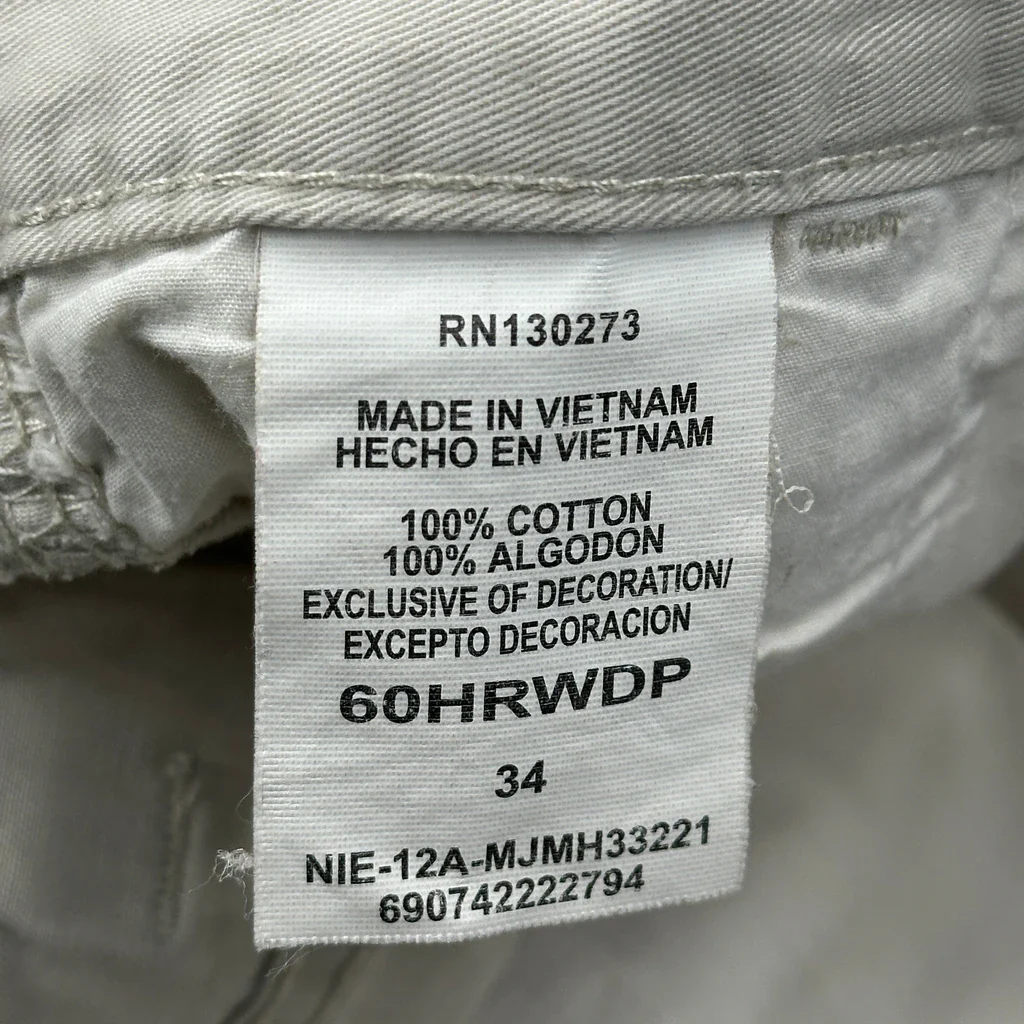 Wrangler Cargo Shorts - 34W 9L Beige Cotton - Image 6