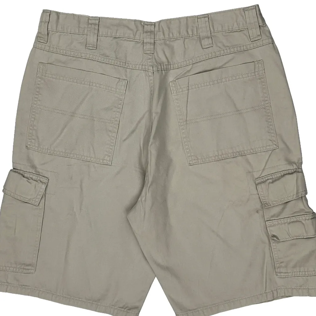Wrangler Cargo Shorts - 34W 9L Beige Cotton - Image 7