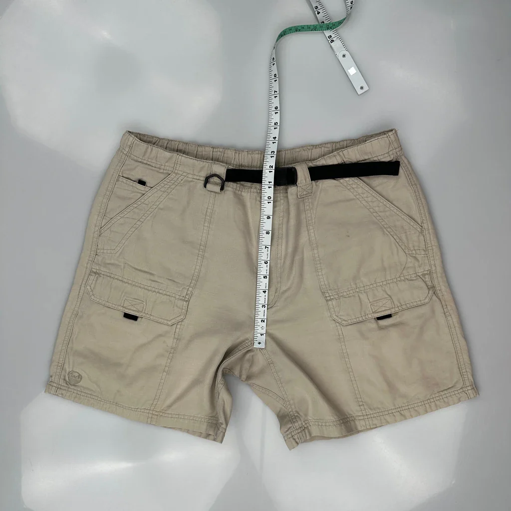 Wrangler Cargo Shorts - 36W 6L Beige Cotton - Image 4