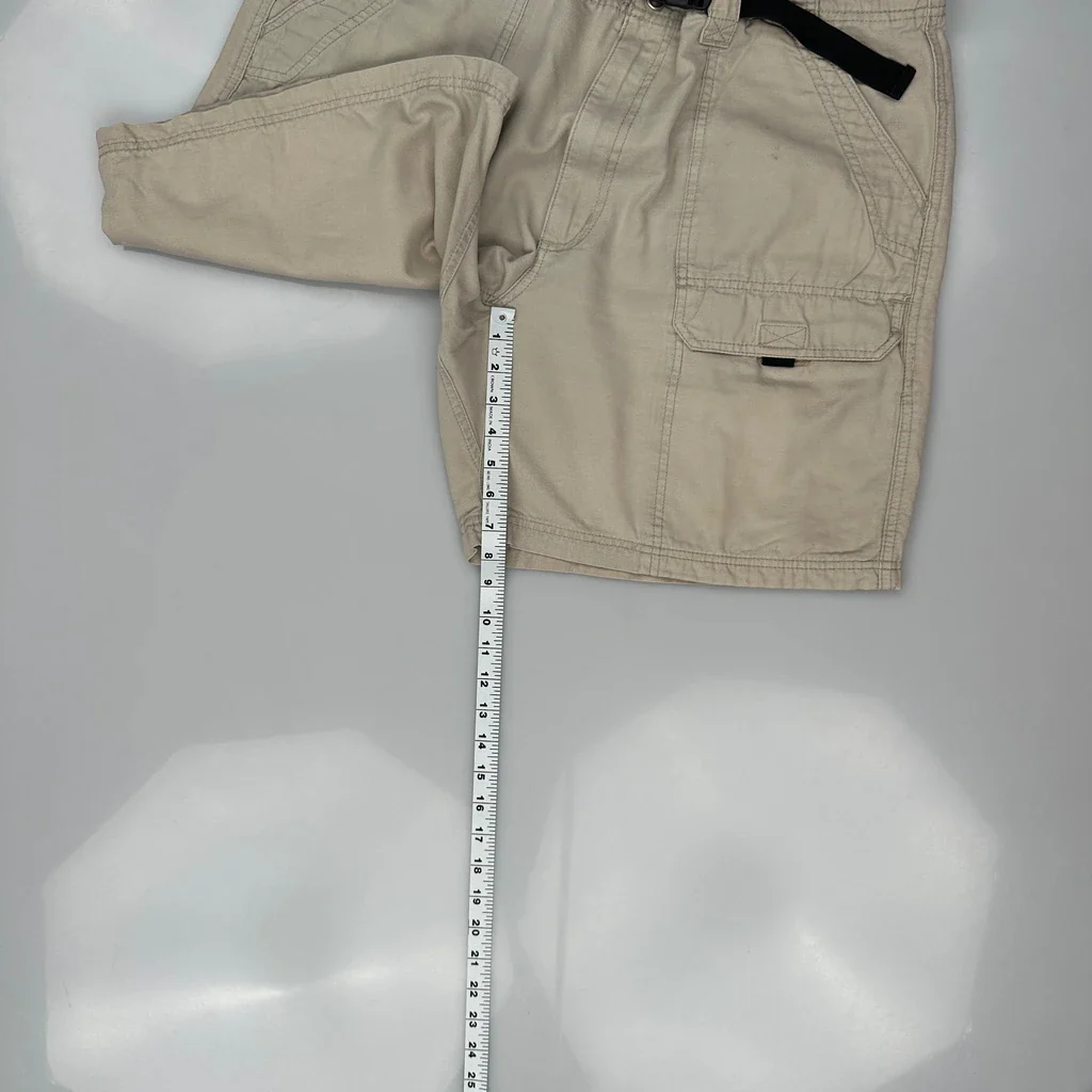 Wrangler Cargo Shorts - 36W 6L Beige Cotton - Image 5
